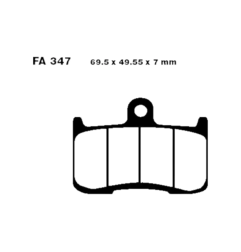 Klocki hamulcowe EBC FA 347 GPFAX HH (2 szt.)