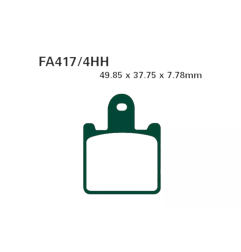 Klocki hamulcowe EBC FA 417/4 GPFAX HH (2 szt.)