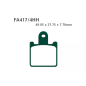 Klocki hamulcowe EBC FA 417/4 GPFAX HH (2 szt.)