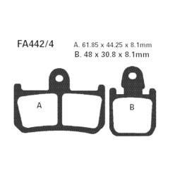Klocki hamulcowe EBC FA 442/4 GPFAX HH (2 szt.)