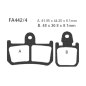 Klocki hamulcowe EBC FA 442/4 GPFAX HH (2 szt.)