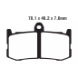 Klocki hamulcowe EBC FA 491 GPFAX HH (2 szt.)