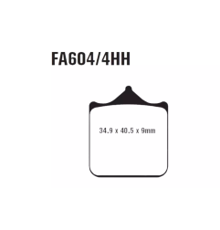 Klocki hamulcowe EBC FA 604/4 GPFAX HH (4 szt.)