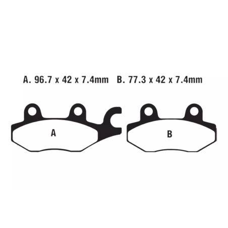 Klocki hamulcowe EBC FA 165 MXS (2 szt.)