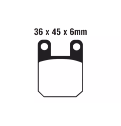 Klocki hamulcowe EBC FA 115 MXS (2 szt.)
