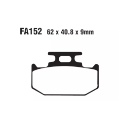 Klocki hamulcowe EBC FA 152 MXS (2 szt.)