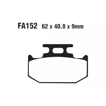 Klocki hamulcowe EBC FA 152 MXS (2 szt.)