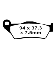 Klocki hamulcowe EBC FA 181 MXS (2 szt.)