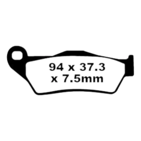 Klocki hamulcowe EBC FA 181 MXS (2 szt.)