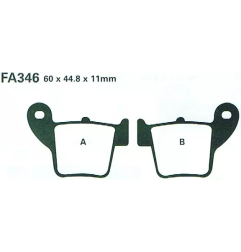Klocki hamulcowe EBC FA 346 MXS (2 szt.)