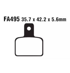 Klocki hamulcowe EBC FA 495 (2 szt.)