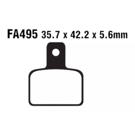 Klocki hamulcowe EBC FA 495 (2 szt.)