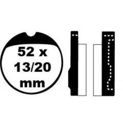 Klocki hamulcowe EBC FA 013 (2 szt.)