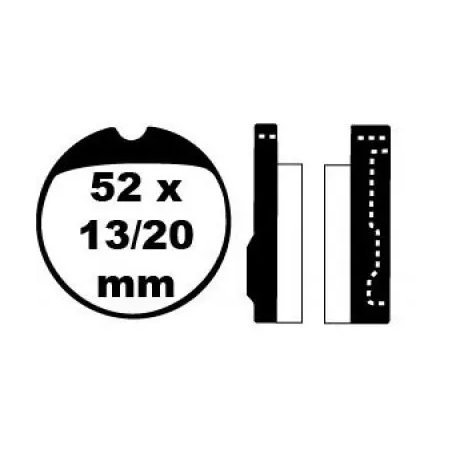 Klocki hamulcowe EBC FA 013 (2 szt.)