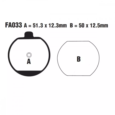 Klocki hamulcowe EBC FA 033 (2 szt.)