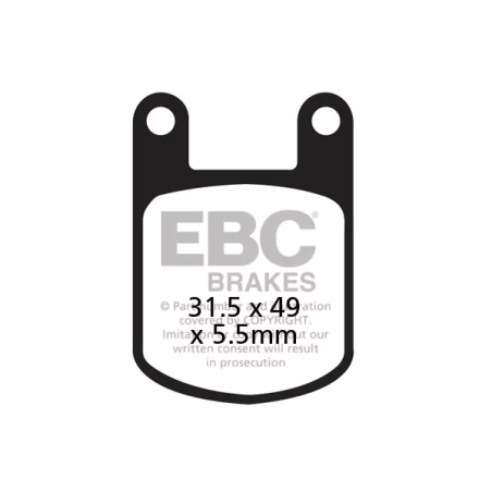 Klocki hamulcowe EBC FA 050 (2 szt.)