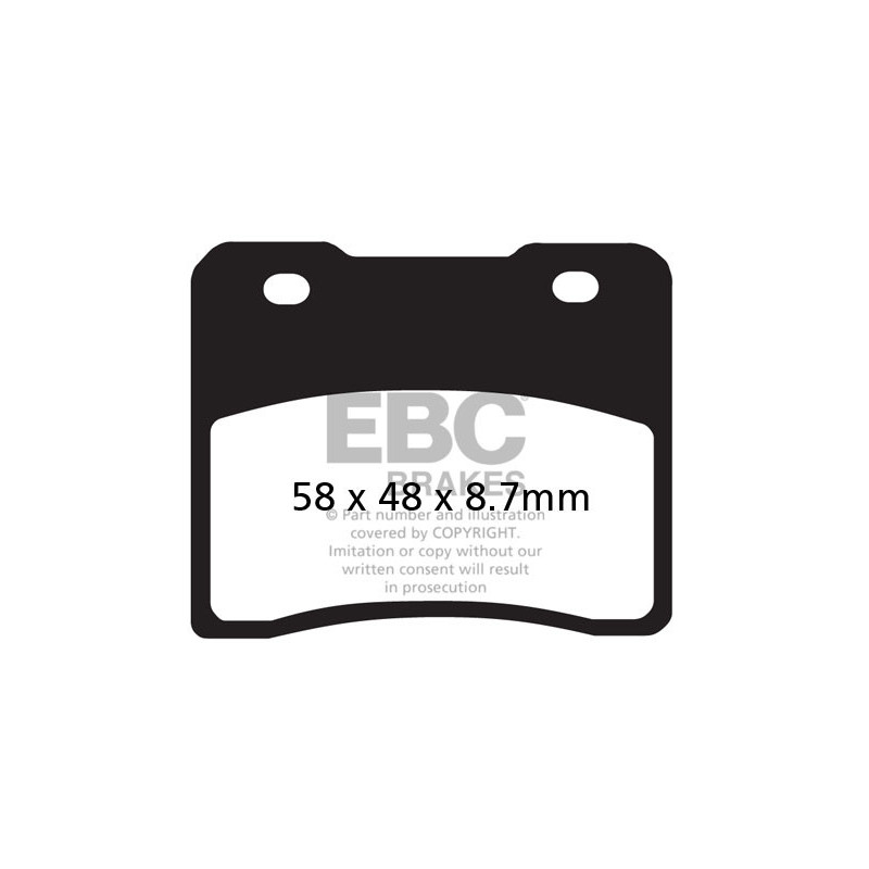 Klocki hamulcowe EBC FA102 (kpl. na 1 tarcze) Klocki hamulcowe EBC FA102 (kpl. na 1 tarcze)