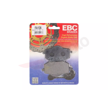 Klocki hamulcowe EBC FA 136 (2 szt.)