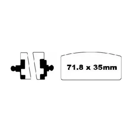 Klocki hamulcowe EBC FA 022 (2 szt.)