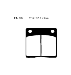Klocki hamulcowe EBC FA 036 V (2 szt.)