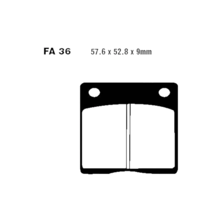 Klocki hamulcowe EBC FA 036 V (2 szt.)