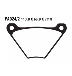 Klocki hamulcowe EBC FA 024/2 V (2 szt.)