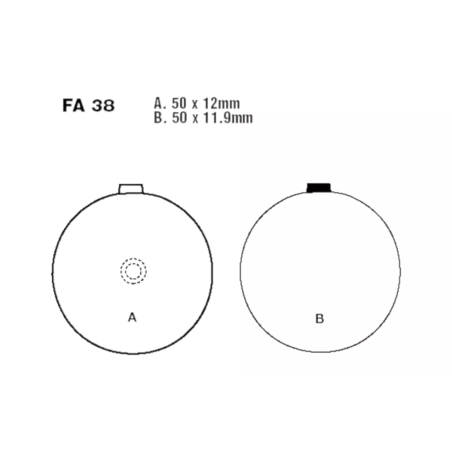 Klocki hamulcowe EBC FA 038 V (2 szt.)