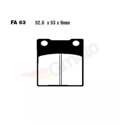 Klocki hamulcowe EBC FA 063 V (2 szt.)