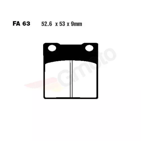 Klocki hamulcowe EBC FA 063 V (2 szt.)