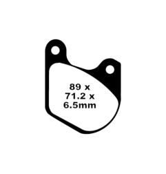 Klocki hamulcowe EBC FA 072 V (2 szt.)