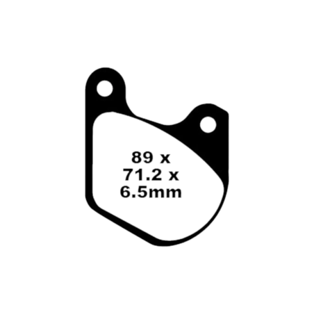 Klocki hamulcowe EBC FA 072 V (2 szt.)