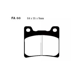Klocki hamulcowe EBC FA 088 V (2 szt.)
