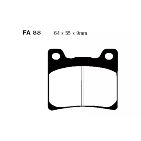 Klocki hamulcowe EBC FA 088 V (2 szt.)