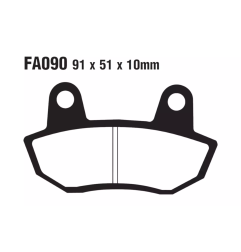 Klocki hamulcowe EBC FA 090 V (2 szt.)
