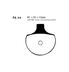 Klocki hamulcowe EBC FA 094 V (2 szt.)