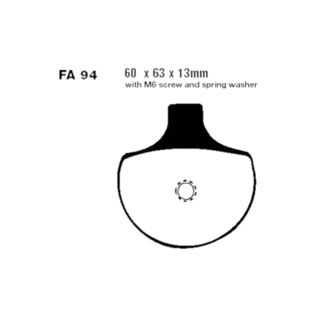 Klocki hamulcowe EBC FA 094 V (2 szt.)