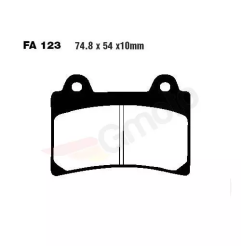 Klocki hamulcowe EBC FA 123 V (2 szt.)