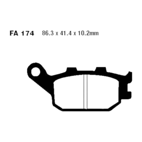 Klocki hamulcowe EBC FA 174 V (2 szt.)