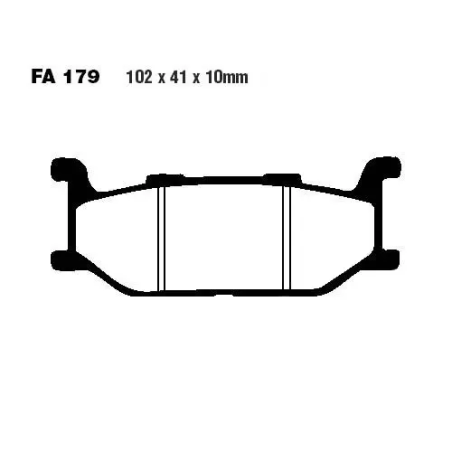 Klocki hamulcowe EBC FA 179 V (2 szt.)
