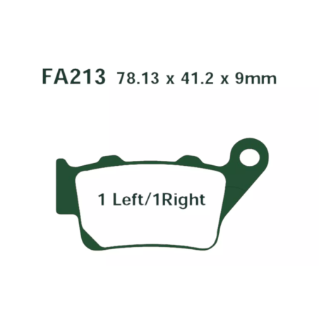 Klocki hamulcowe EBC FA 213 V (2 szt.)