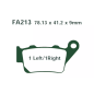 Klocki hamulcowe EBC FA 213 V (2 szt.) Klocki hamulcowe EBC FA 213 V (2 szt.)