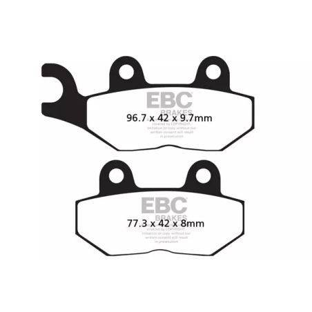 Klocki hamulcowe EBC FA 214/2 V (2 szt.)