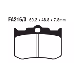 Klocki hamulcowe EBC FA 216/3 V (2 szt.)