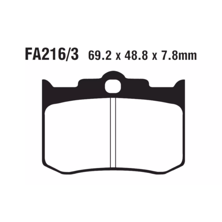 Klocki hamulcowe EBC FA 216/3 V (2 szt.)
