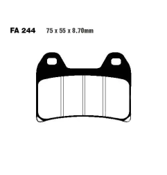Klocki hamulcowe EBC FA 244 V (2 szt.)