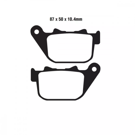 Klocki hamulcowe EBC FA 387 V (2 szt.)