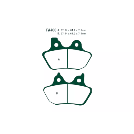 Klocki hamulcowe EBC FA 400 V (2 szt.)