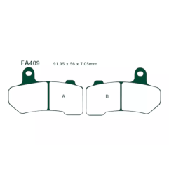 Klocki hamulcowe EBC FA 409 V (2 szt.)