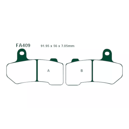 Klocki hamulcowe EBC FA 409 V (2 szt.)