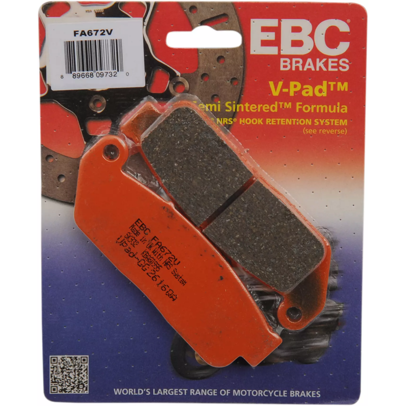 Klocki hamulcowe EBC FA 672 V (2 szt.) Klocki hamulcowe EBC FA 672 V (2 szt.)